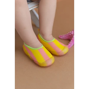 First Step Turuncu Kız Çocuk Kaydırmaz Tabanlı Deniz Ayakkabısı