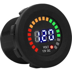 12V Araç Akü Kapasite Göstergesi 5-36V Voltmetre