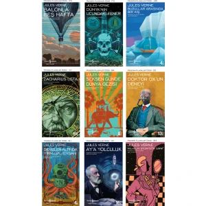 Denizler Altında Yirmi Bin Fersah  - Balonla Beş Hafta  - Wilhelm Storitz`in Sırrı - Jules Verne - 9 Kitap