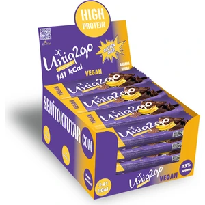 UNIQ2GO Banana Vegan Midi Protein Bar 38 gr x 16’lı Kutu