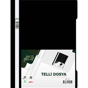 Siyah Telli Dosya A4 50 Li Paket