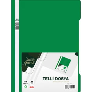 Yeşil Telli Dosya A4 50 Li Paket