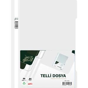 Beyaz Telli Dosya A4 50 Li Paket