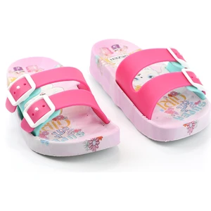 Yazlık Kaydırmaz Taban Iki Toka Kız Çocuk Terlik