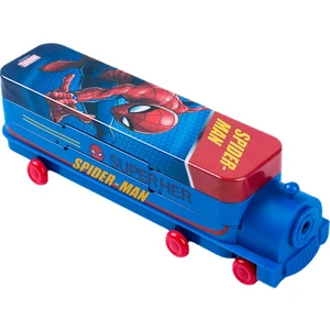 Çocuk Öğrenme Kırtasiye Kutusu Karikatür Çift Katlı Tren Çok Fonksiyonlu Yaratıcı Ilköğretim Okulu Öğrencileri Demir Kalem Kutusu (Yurt Dışından)