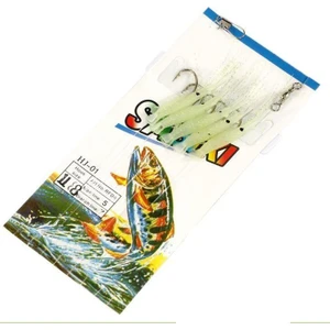 Profısher 5 Adet Silikon Simli Bıyık Fosforlu Karides Olta  17