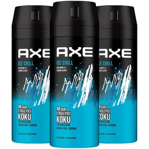 Axe Ice Chill Erkek Deodorant 150 ml 3'lü Set
