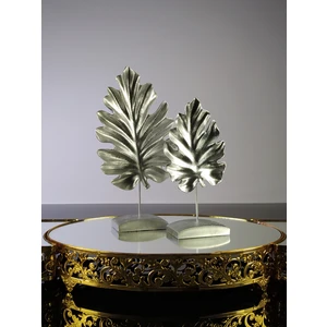 Vip Sanat Dekoratif 2'li Set Çınar Yaprak Biblo Masa Süsü