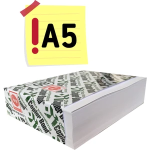A5 Fotokopi Kağıdı 80 Gr. 500 Adet (A4 Yarısıdır)