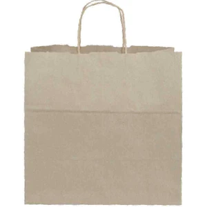 Konak Ambalaj Kraft Kağıt Burgu Saplı 32X32X20 cm 10 Adetli