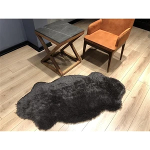 Napoli Home Kaymaz Taban Yıkanabilir Yumuşacık Post Peluş Halı Çiftkafa Siyah
