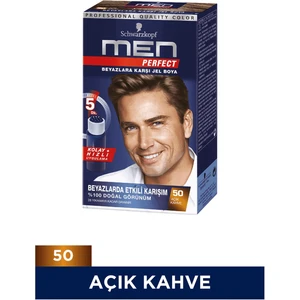 Men Perfect Saç Boyası No: 50 Açık Kahve