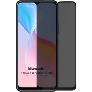 Vivo Y21 Privacy 5d Gizlilik Filtreli Cam Ekran Koruyucu Siyah