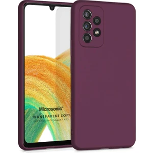 Matte Silicone Samsung Galaxy A33 5g Kılıf Mor
