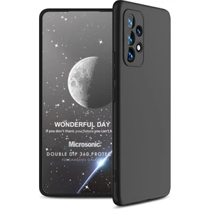 A73 5g Kılıf Double Dip 360 Protective Siyah