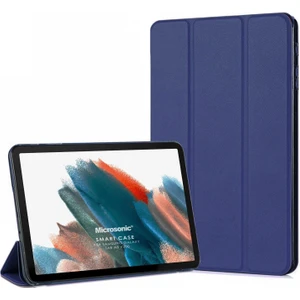 Samsung Galaxy Tab A8 X200 Kılıf Slim Translucent Back Smart Cover Lacivert