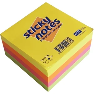 Yapışkanlı Not Kağıdı Küp 75X75 400YP Neon 7575CN