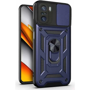 Xiaomi Redmi K40 Kılıf Impact Resistant Lacivert