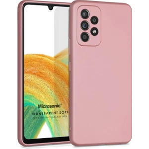 Matte Silicone Samsung Galaxy A33 5g Kılıf Rose Gold