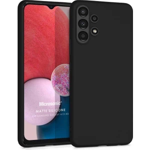 Matte Silicone Samsung Galaxy A13 4g Kılıf Siyah