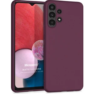 Matte Silicone Samsung Galaxy A13 4g Kılıf Mor