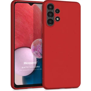 Matte Silicone Samsung Galaxy A13 4g Kılıf Kırmızı