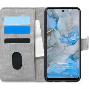 General Mobile Gm 22 Pro Kılıf Fabric Book Wallet Gri