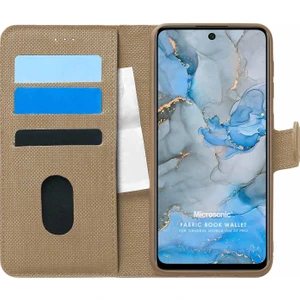 General Mobile Gm 22 Pro Kılıf Fabric Book Wallet Gold