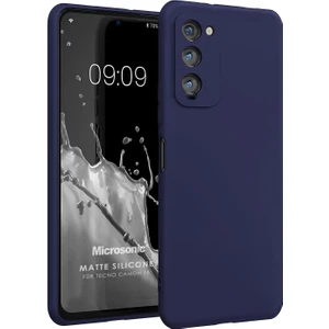 Matte Silicone Tecno Camon 18P Kılıf Lacivert