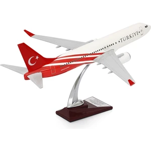 Boeing 737-800 Türkiye Özel Tasarımlı 1/100 Maket Uçak, Model F