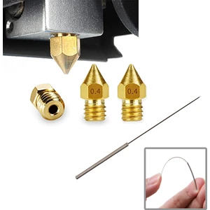 Creality 3D Mk8 Nozzle 04 mm ve Temizleme Iğnesi