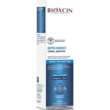 BİOXCIN KEPEK KARŞITI TERMAL ŞAMPUAN SÜLFÜR ÇİNKO 300ML