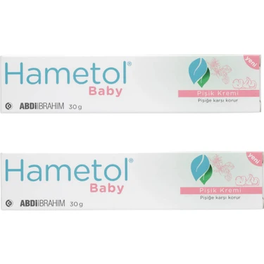 Hametol Baby 30 gr 2 Adet Pişik Kremi Tüp Formda Koruma Sağlayan