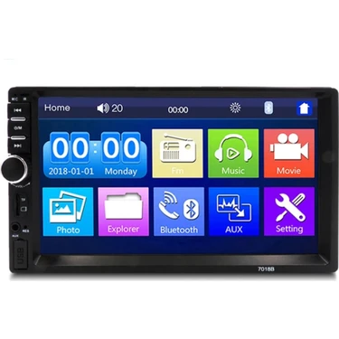 Dimex 9901 7 Inç Usb / Aux / Hafıza Kart Okuyuculu / Double Oto Teyp + Geri Görüş