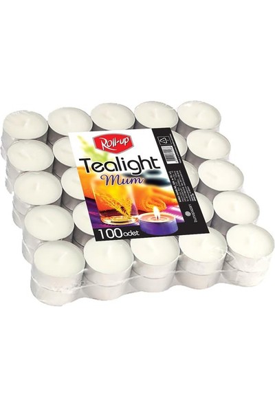 Roll-Up Tea Light Mum - 100 Adet