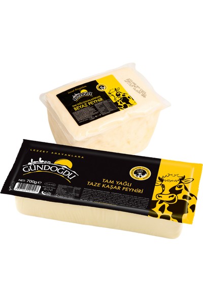 Gündoğdu Avantajlı Peynir Paketi Kaşar Peyniri 700GR + Klasik Beyaz Peynir 650GR