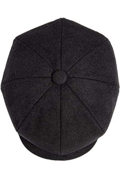 Takı Dükkanı Siyah Erkek Kasket Baretta Beckham Peaky Blinders Şapka CP231
