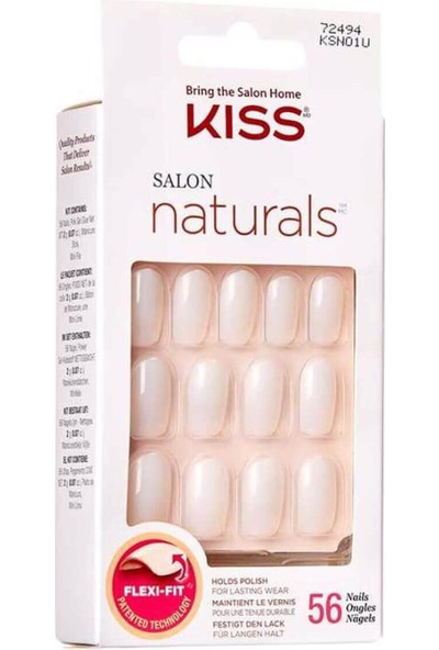 Kiss Takma Tırnak Doğal Uzun Oval Uç Acrylic KSN01C 28'li