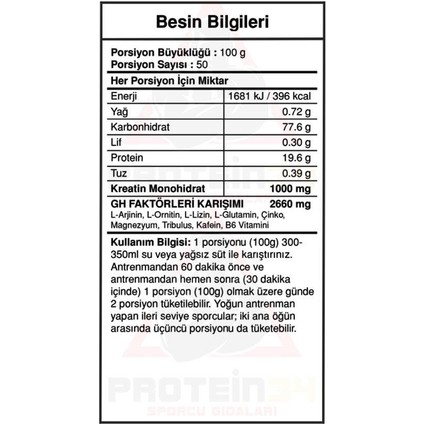 Bigjoy Big Mass Gainer GH Factors 5000 gr Çikolata Aromalı Arjinin ve B6 Vitaminli Karbonhidrat Tozu – Türkiye Üretimi Erkek Sporculara Özel modelleri