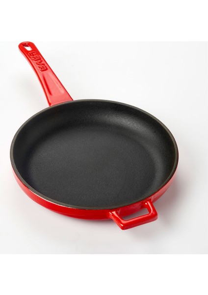 Kızartma Tavası Çap(Ø)20 Cm. Metal Kulplu Kırmızı