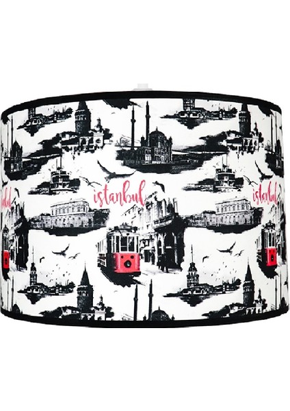 Silindir Kumaş Sarkıt Avize-Beyaz İstanbul fiyatları