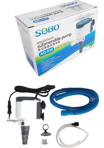 Akvaryum Kafa Motoru AQ-038 15W 1000LT/SAAT