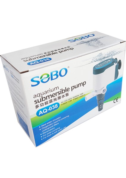 Akvaryum Kafa Motoru AQ-038 15W 1000LT/SAAT fiyatları