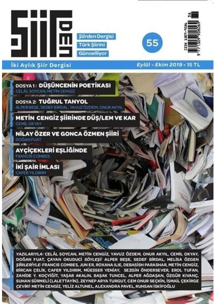 Şiirden Iki Aylık Şiir Dergisi Sayı: 55 Eylül - Ekim 2019