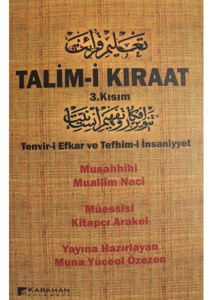 Talim-I Kıraat 3. Kısım - Muna Yüceol Özezen