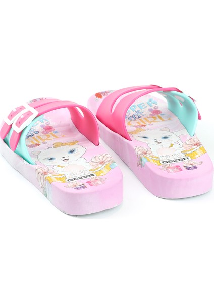 Yazlık Kaydırmaz Taban Iki Toka Kız Çocuk Terlik modelleri