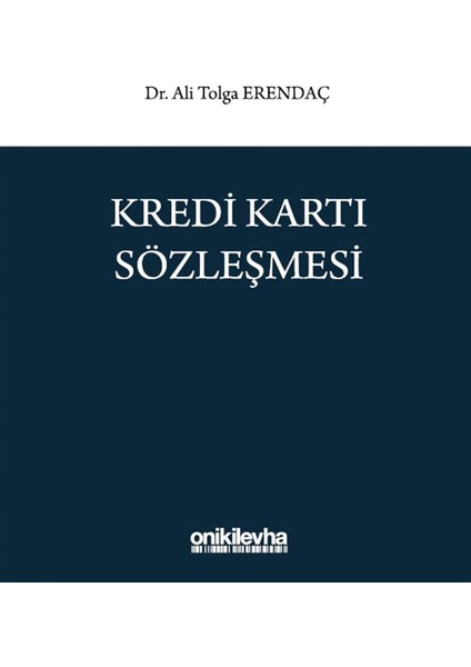 Kredi Kartı Sözleşmesi - Ali Tolga Erendaç