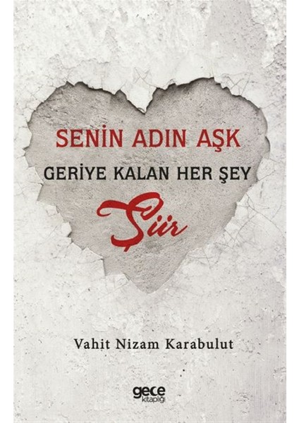 Senin Adın Aşk - Geriye Kalan Her Şey Şiir - Vahit Nizam Karabulut