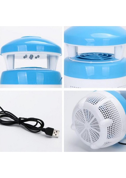 5 W USB Mantar Böcek-Reply Lamba Böcek Fly Haşere Zapper Killer Mavi (Yurt Dışından)