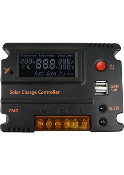 20A 12 V / 24 V Solar Şarj Kontrolörü Güneş Paneli Pil Regülatörü (Yurt Dışından)